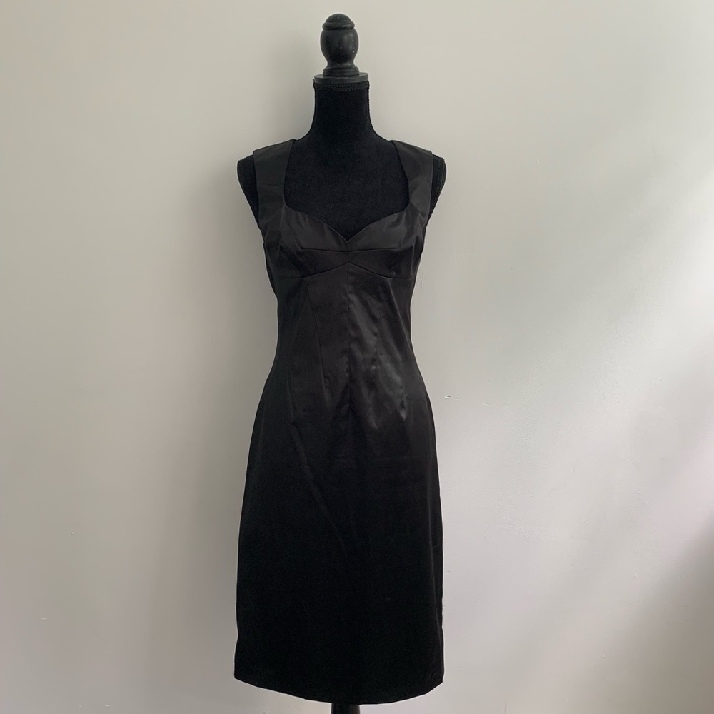 D&G Black Dress Sweatheart LBD Sz 30/44 Italy